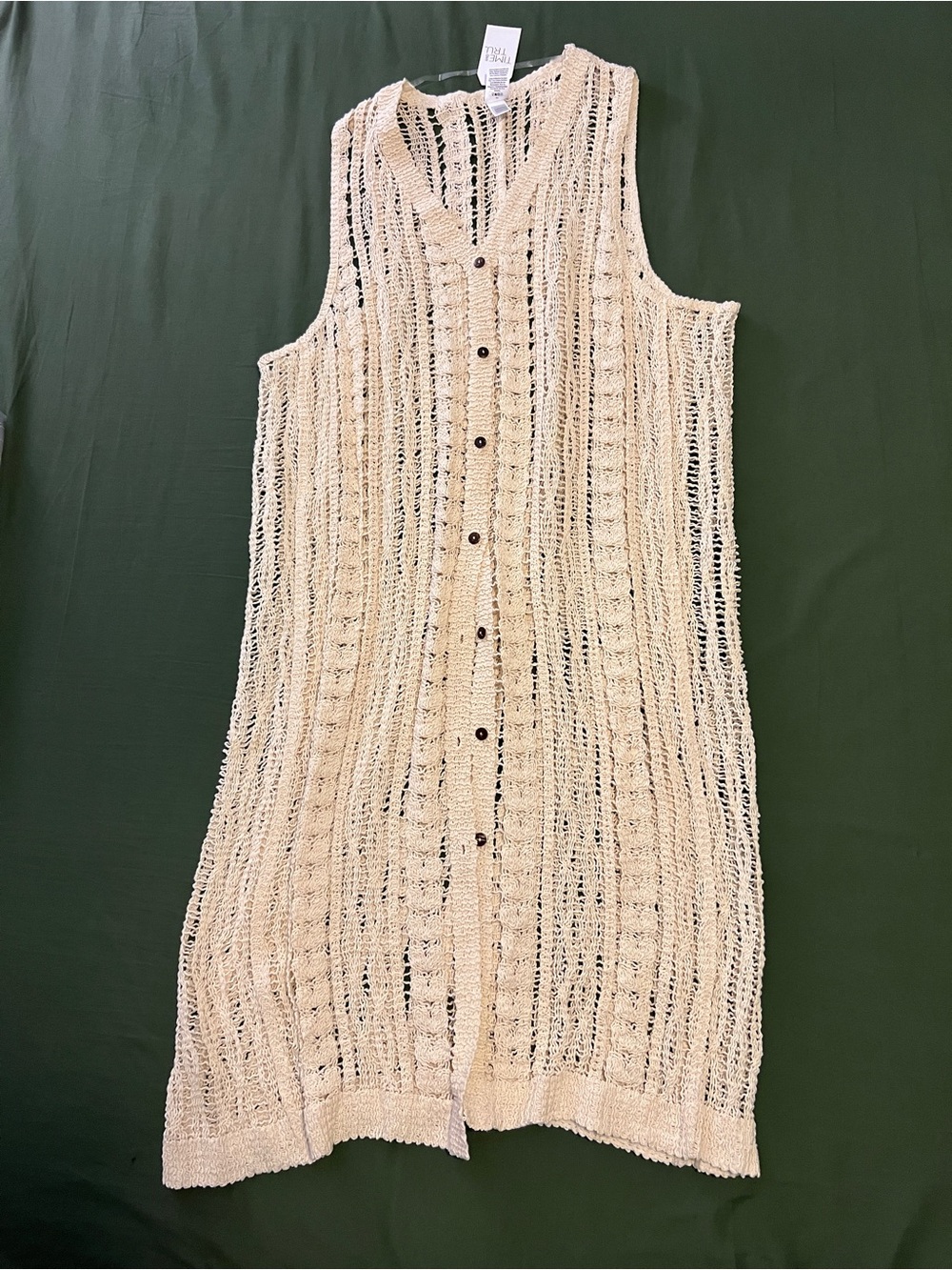 Cream Crochet Cover-Up/Cardigan Size XXL-XXXL